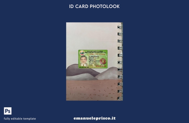 modello frontale photolook per carta d'identità nazionale del Laos in stile veri